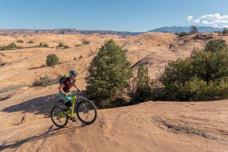 Moab Tour Rider uphill